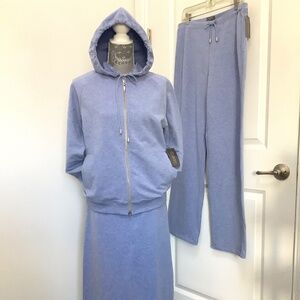 Classiques Entier Womens three pieces skirt, pants and jacket sweatsuit, Size S